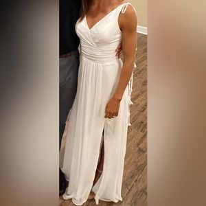 Long white dress size 0